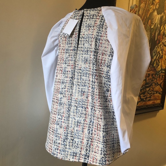 New Zara Combination Top w/ Voluminous Sleeves ♥️ - Picture 13 of 16